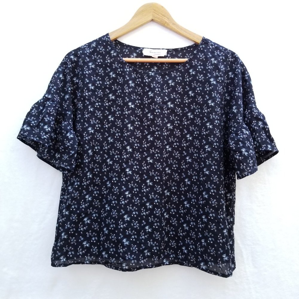 Two by Vince Camuto Floral Top with Flared Sleeves